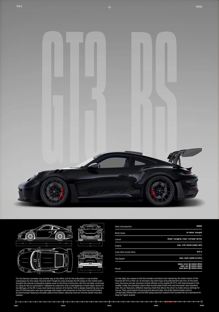 Frameless,Classic Simple Wall Art Cars Luxury Esthetics Super Sports Car HD Canvas Print Poster Home Living Room and Bedroom Dec
