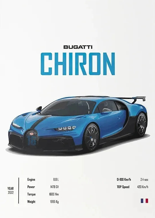 Supercar Bugatti Konissegg Mclaren Pagani Wall Art Canvas Painting Nordic Posters and Prints Wall Pictures for Living Room Decor