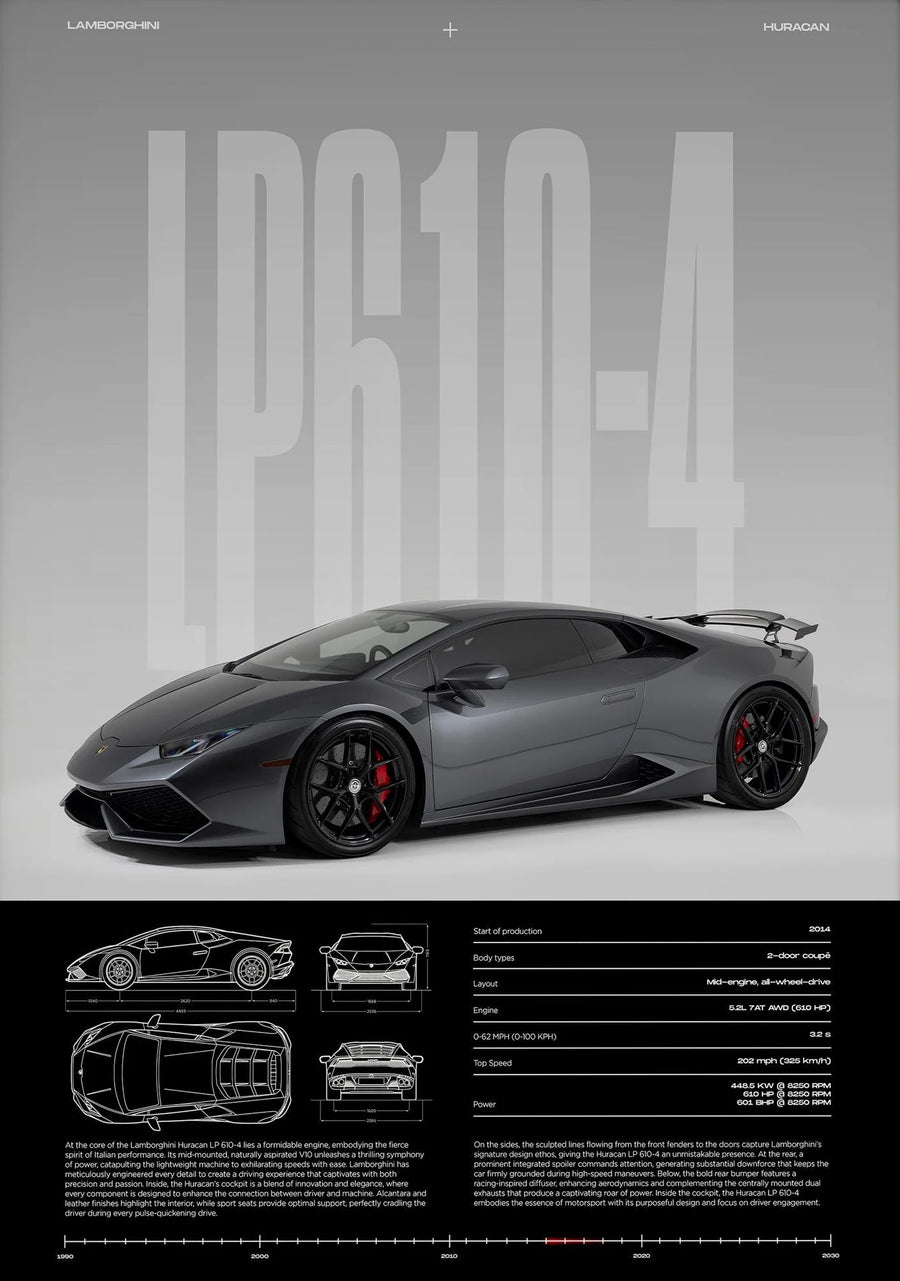 Frameless,Classic Simple Wall Art Cars Luxury Esthetics Super Sports Car HD Canvas Print Poster Home Living Room and Bedroom Dec
