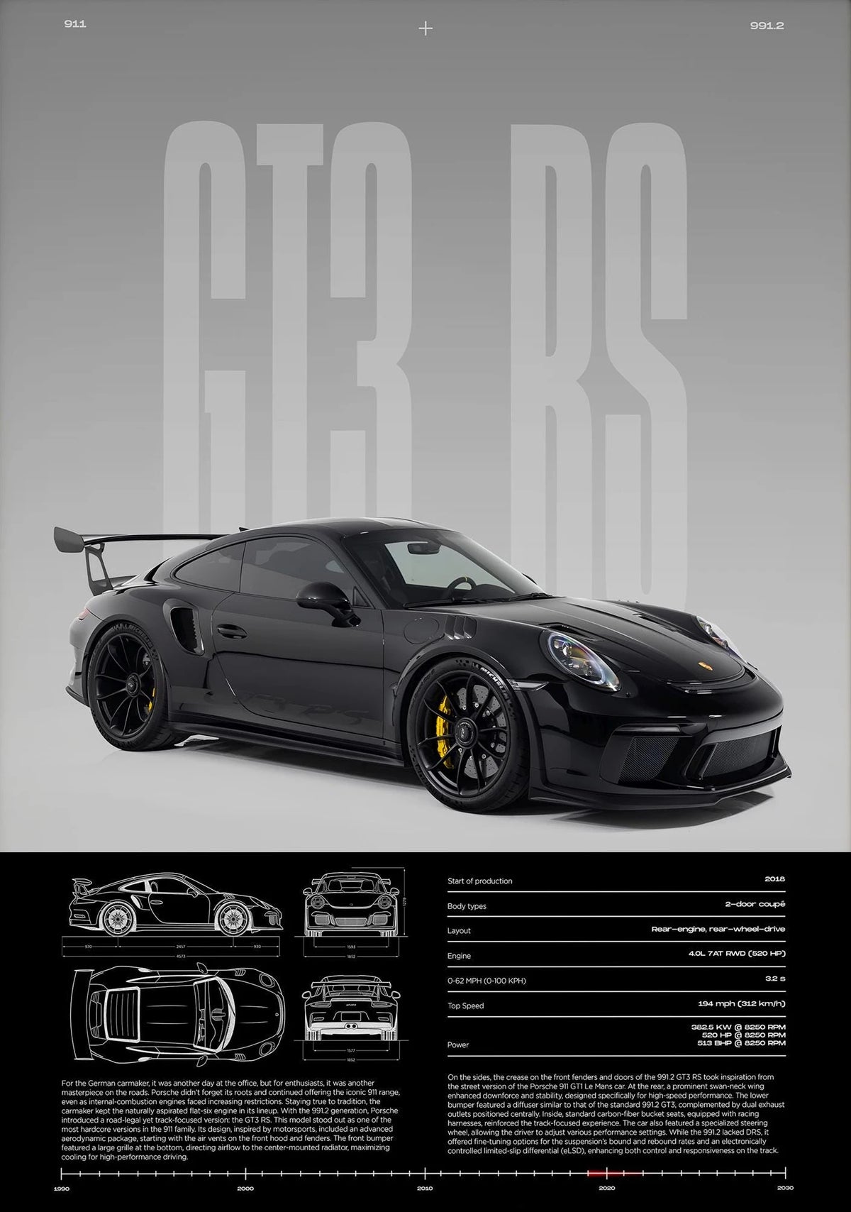 Frameless,Classic Simple Wall Art Cars Luxury Esthetics Super Sports Car HD Canvas Print Poster Home Living Room and Bedroom Dec
