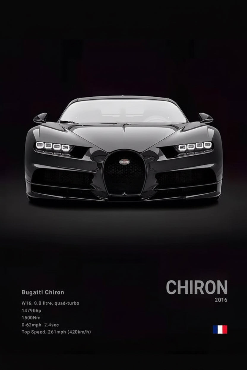 Póster de Coche Deportivo – Negro