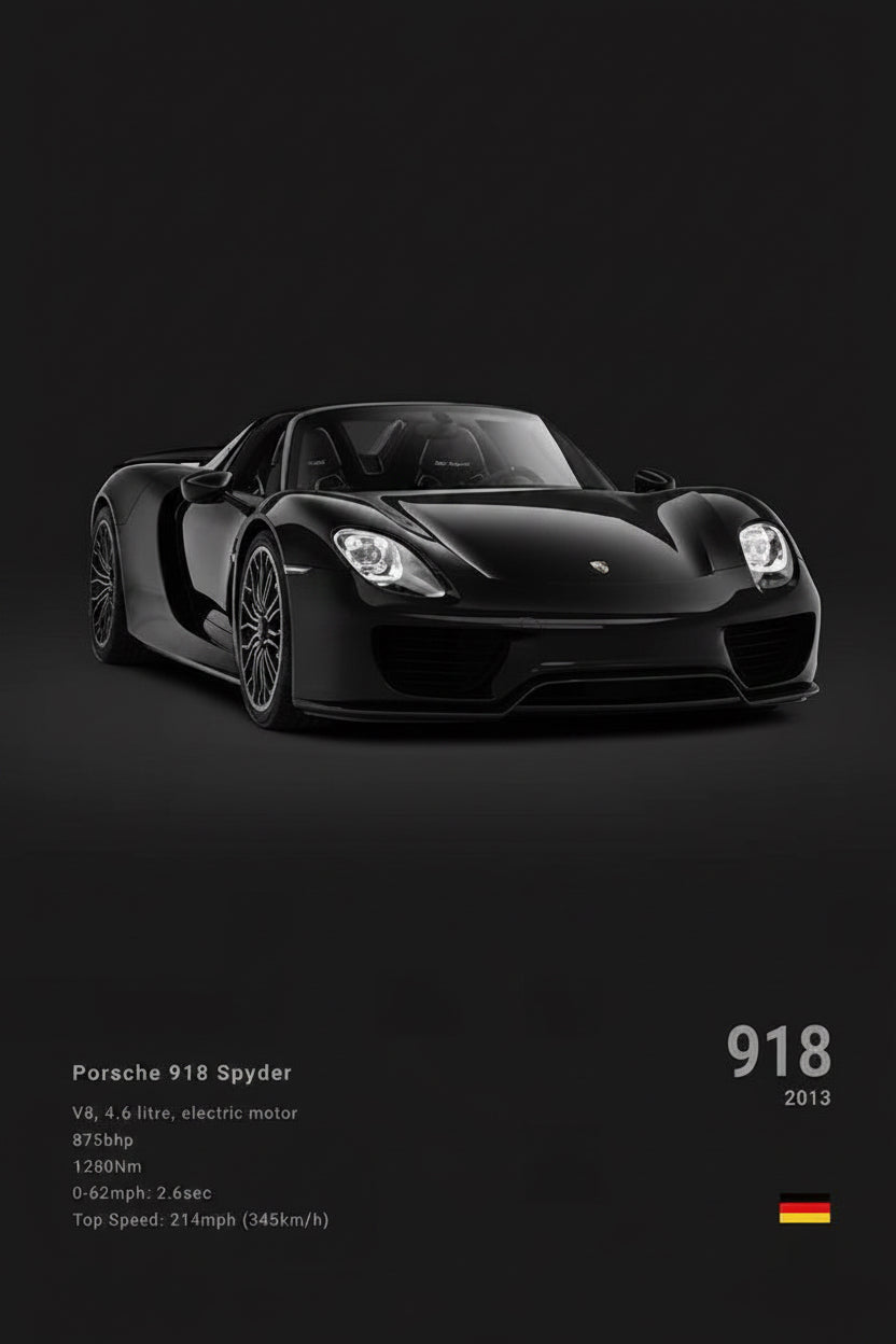 Póster de Coche Deportivo – Negro