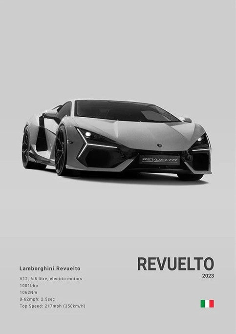 Póster de Coche Deportivo – Gris