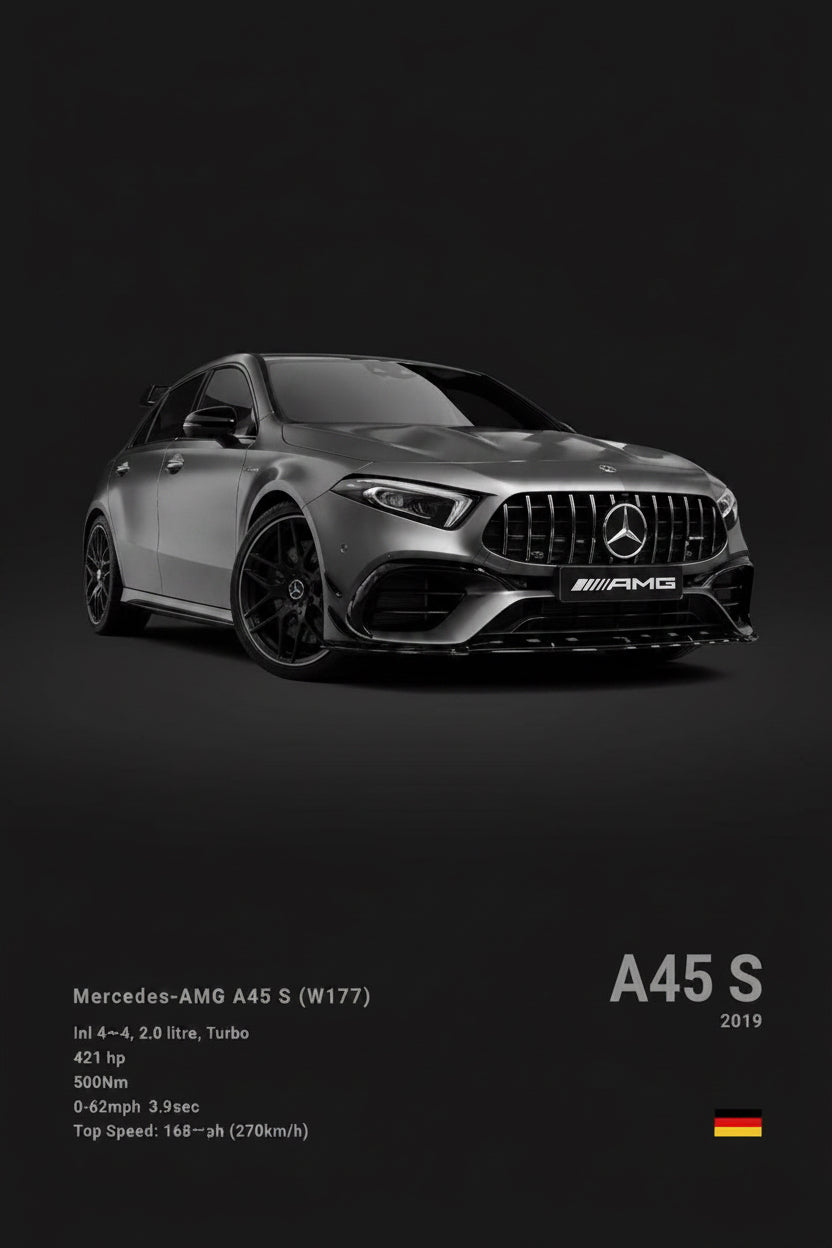 Póster de Coche Deportivo – Negro