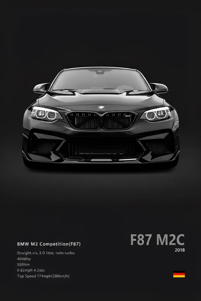 Póster de Coche Deportivo – Negro