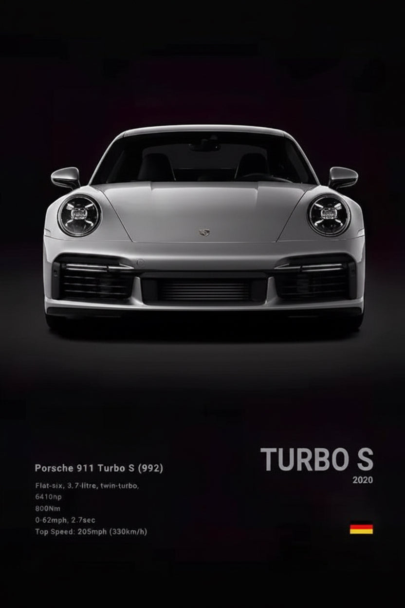 Póster de Coche Deportivo – Negro