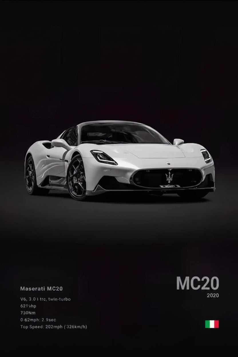 Póster de Coche Deportivo – Negro