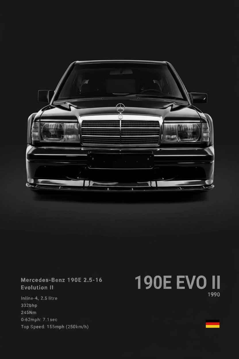Póster de Coche Deportivo – Negro